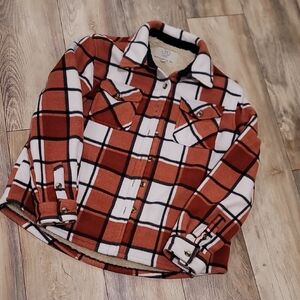 Plaid Faux Fur Lined Jacket